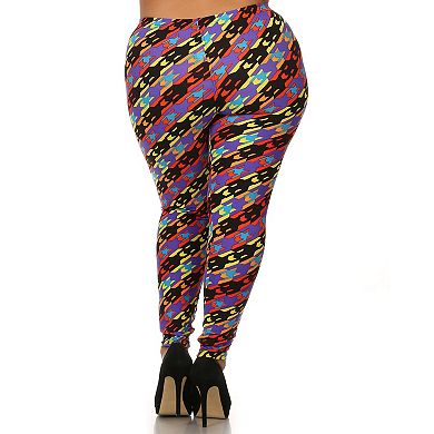 Print Full Length High Waist