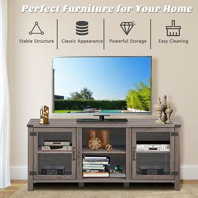Tv Stand Entertainment Center With Storage Cabinets