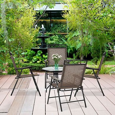 Set Of 4 Patio Folding Chairs