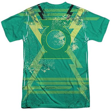 Green Lantern Wield The Logo Short Sleeve Adult 100% Poly Crew T-shirt