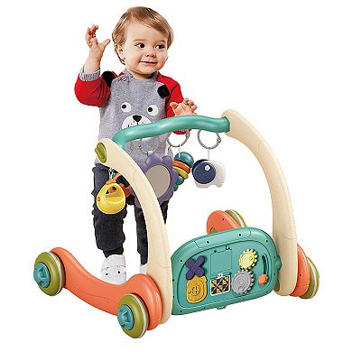 Kids, 3 In 1 Baby Play Gym & Walker Set For 0-12 Months Old