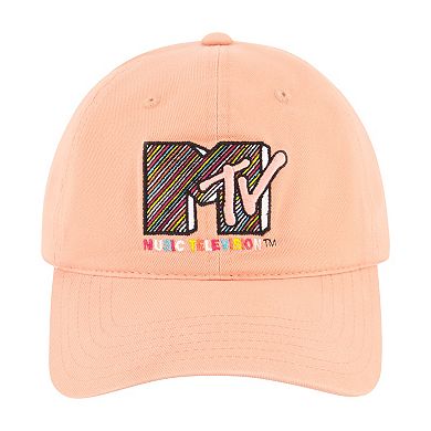 Men's MTV Diagonal Stripe Logo Dad Cap