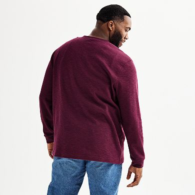 Big & Tall Sonoma Goods For Life® Long Sleeve Henley Shirt