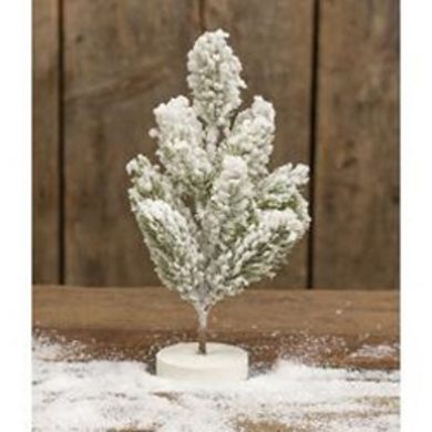 Snowy Spruce Mini Tree On Base 10"