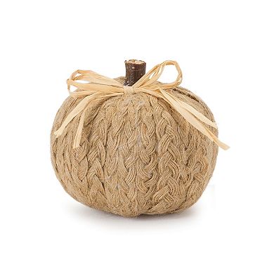 Braided Fabric Pumpkin (Set Of 2)