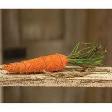 Burlap Carrot Ornament