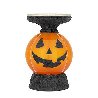 Celebrate Together??? Halloween Jack-O-Lantern Shimmer Candle Holder