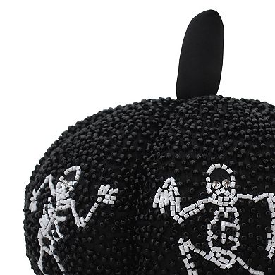 Celebrate Together™ Halloween Small Beaded Skeleton Pumpkin