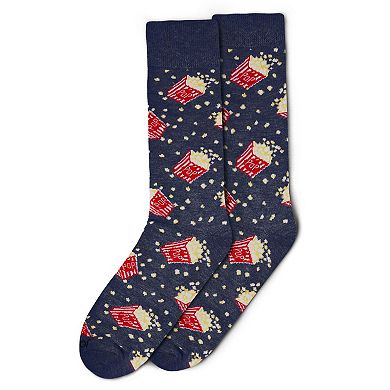 Men's Pass The Popcorn Novelty Crew Sock