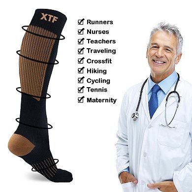 Copper Compression Socks - 6 Pair