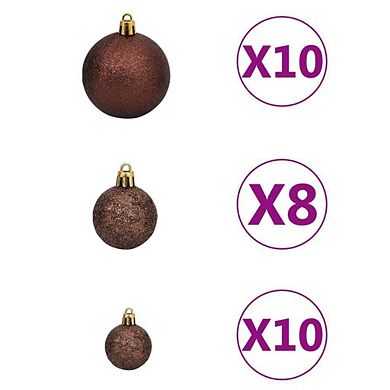 Christmas Leds Ball With Peak, Energy-efficient And Long-lasting, Ideal Decore For Tree, Home