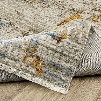 StyleHaven Brighton Distressed Abstract Recycled PET Area Rug