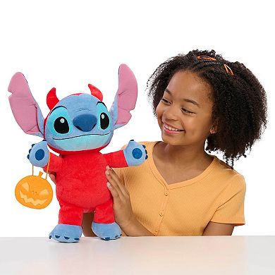 Disney's Stitch as a Devil Seasonal Halloween Large Plush by Just Play