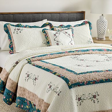 Sonoma Goods For Life?? Sophia Embroidered Bedspread, Sham or Decorative Throw Pillow