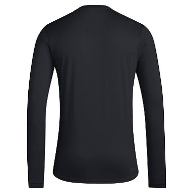 Men's adidas Black LAFC 2024 Jersey Hook AEROREADY Long Sleeve T-Shirt