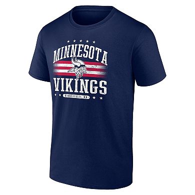 Men's Fanatics  Navy Minnesota Vikings Americana T-Shirt