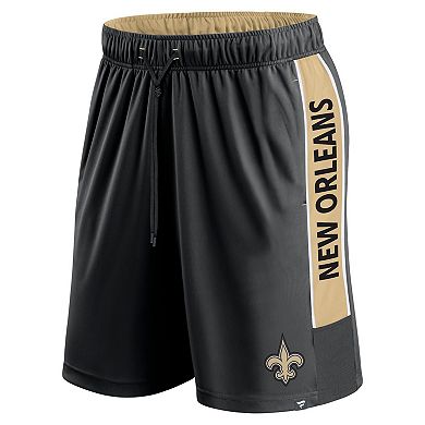 Men's Fanatics Branded  Black New Orleans Saints Win The Match Shorts