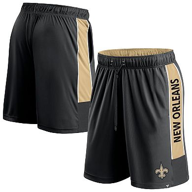 Men's Fanatics Branded  Black New Orleans Saints Win The Match Shorts