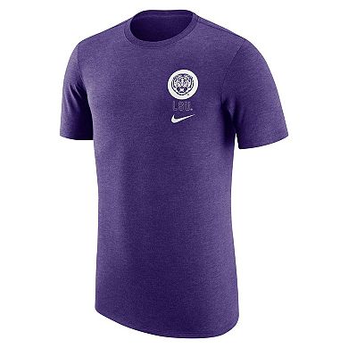 Men's Nike Purple LSU Tigers Retro Tri-Blend T-Shirt