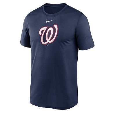 Men's Nike  Navy Washington Nationals Legend Fuse Large Logo Performance T-Shirt