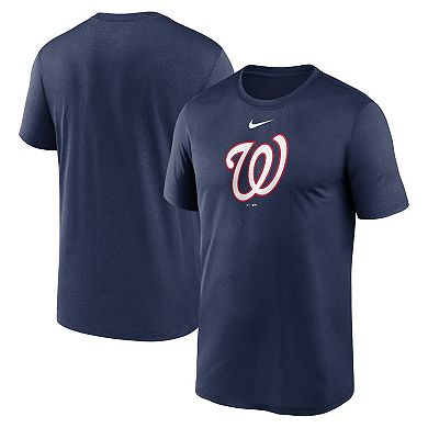 Men's Nike  Navy Washington Nationals Legend Fuse Large Logo Performance T-Shirt