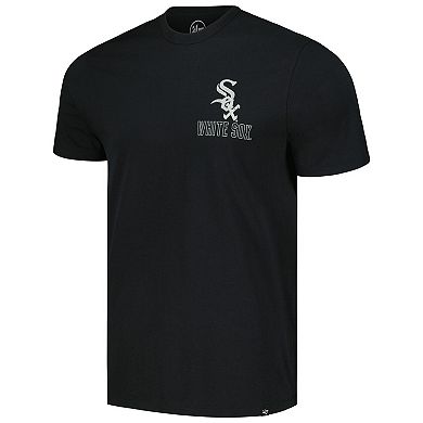 Men's '47 Black Chicago White Sox Hang Back Franklin T-Shirt