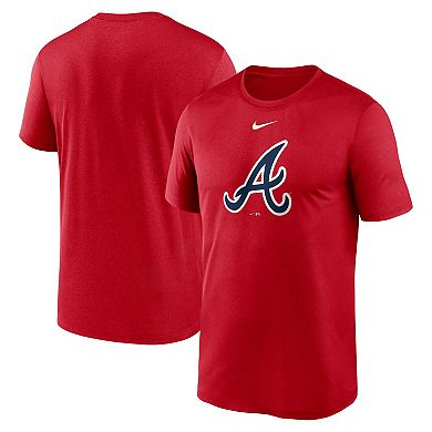 Men's Nike  Red Atlanta Braves Legend Fuse Large Logo Performance T-Shirt