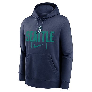 Men's Nike Navy Seattle Mariners Club Slack Pullover Hoodie