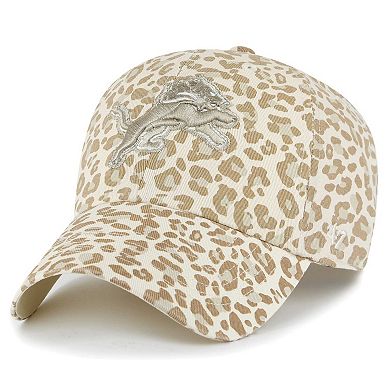 Women's '47 Natural Detroit Lions Panthera Clean Up Adjustable Hat