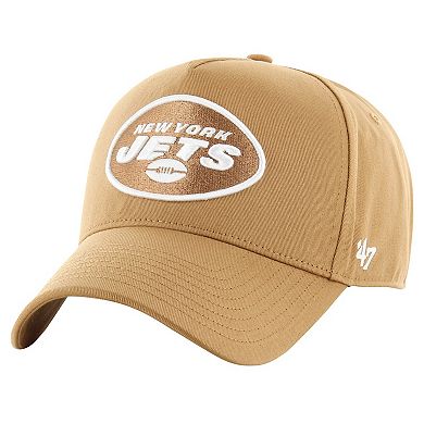 Men's '47 Tan New York Jets Ballpark MVP Adjustable Hat