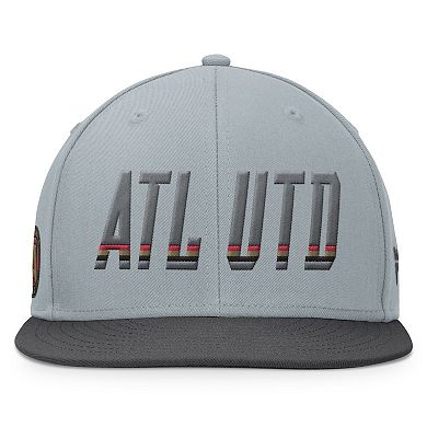 Men's Fanatics Branded Gray Atlanta United FC Smoke Snapback Hat