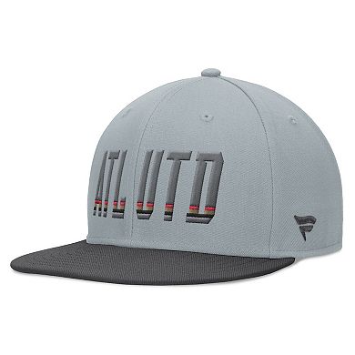 Men's Fanatics Branded Gray Atlanta United FC Smoke Snapback Hat