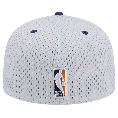 Men's New Era White/Purple Phoenix Suns Throwback 2Tone 59FIFTY Fitted Hat