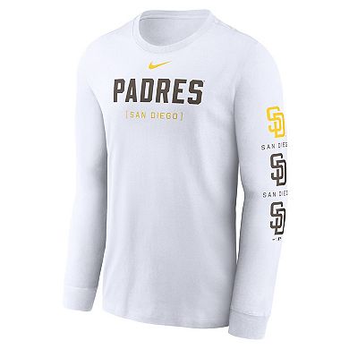 Men's Nike White San Diego Padres Repeater Long Sleeve T-Shirt