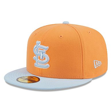 Men's New Era Orange/Light Blue St. Louis Cardinals Spring Color Basic Two-Tone 59FIFTY Fitted Hat