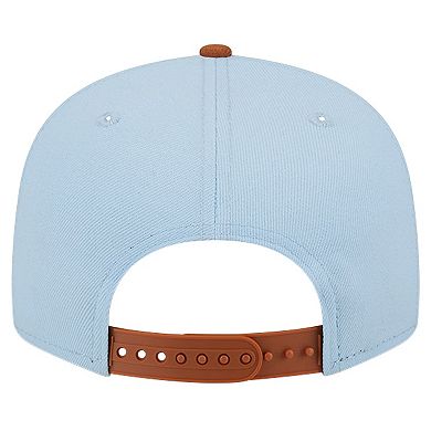 Men's New Era Light Blue/Brown Los Angeles Lakers 2-Tone Color Pack 9FIFTY Snapback Hat