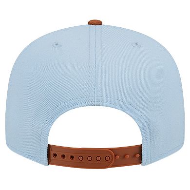 Men's New Era Light Blue/Brown Milwaukee Bucks 2-Tone Color Pack 9FIFTY Snapback Hat