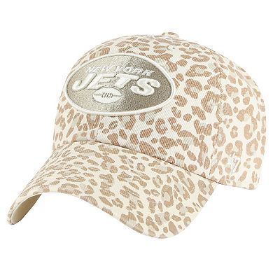 Women's '47 Natural New York Jets Panthera Clean Up Adjustable Hat