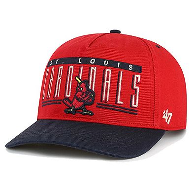 Men's '47 Red St. Louis Cardinals  Double Headed Baseline Hitch Adjustable Hat