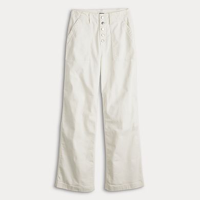 Women's Sonoma Goods For Life® Button-Fly Utility Wide Leg Pants