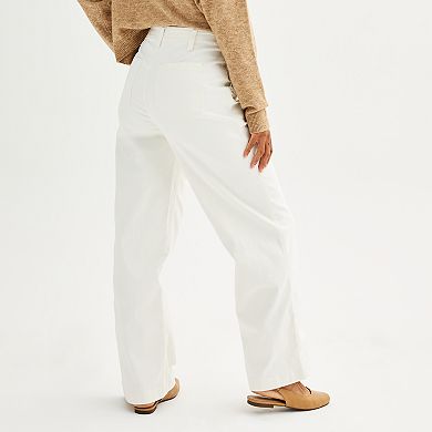 Women's Sonoma Goods For Life?? Button-Fly Utility Wide Leg Pants