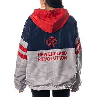 Unisex The Wild Collective Navy/Gray New England Revolution Track Full-Zip Jacket