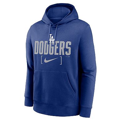 Men's Nike Royal Los Angeles Dodgers Club Slack Pullover Hoodie