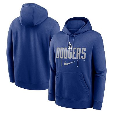 Men's Nike Royal Los Angeles Dodgers Club Slack Pullover Hoodie