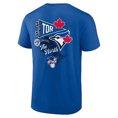 Men's Fanatics Branded Royal Toronto Blue Jays Split Zone T-Shirt