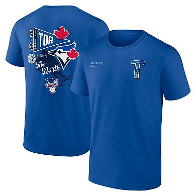 Men's Fanatics Branded Royal Toronto Blue Jays Split Zone T-Shirt