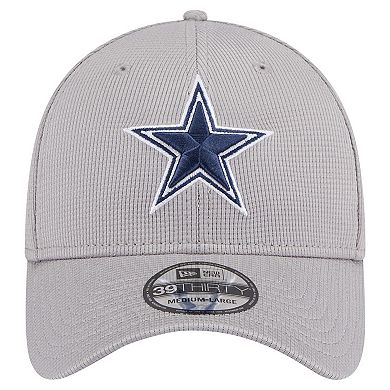 Men's New Era Gray Dallas Cowboys Active 39THIRTY Flex Hat