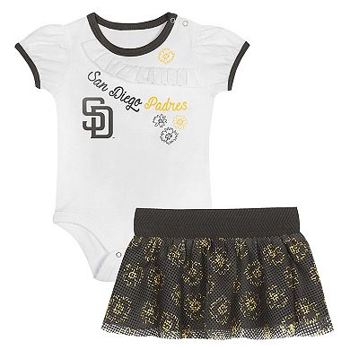 Infant San Diego Padres Sweet Bodysuit & Skirt Set