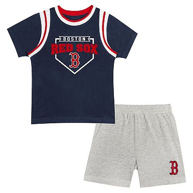Preschool Fanatics Branded Boston Red Sox Loaded Base T-Shirt & Shorts Set