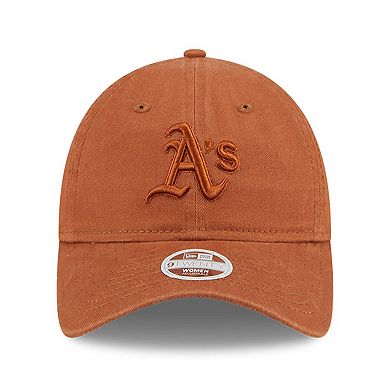 Women's New Era Oakland Athletics Earthy Brown 9TWENTY Adjustable Hat